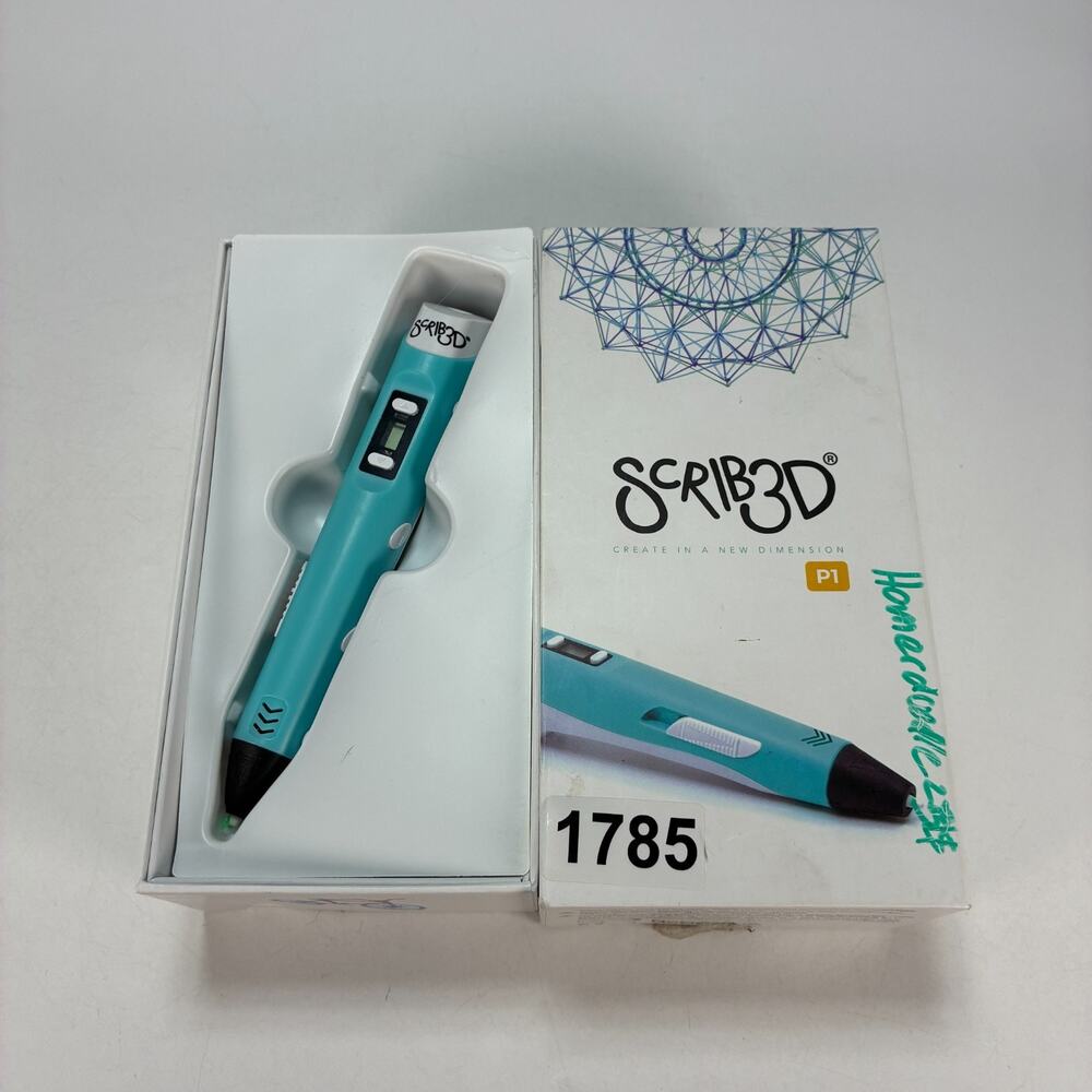 SCRIB3D P1 3D Turquoise Sketching Three Dimensional Plastic Printing Pen 1.75MM